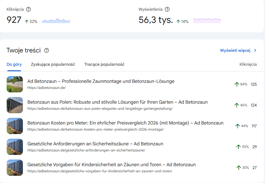 AD Betonzaun - Google Search Console