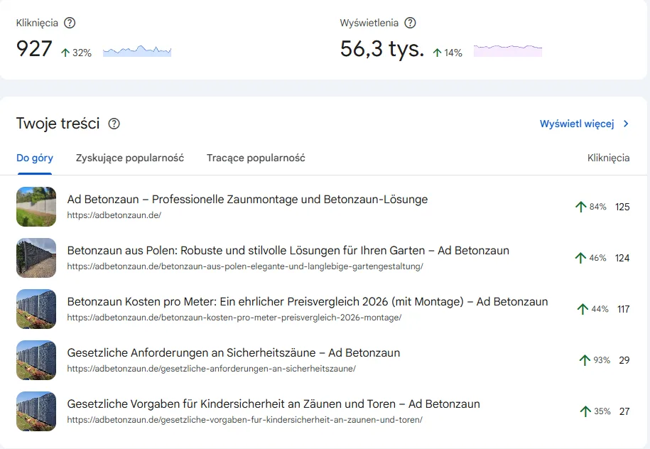 AD Betonzaun - Google Search Console