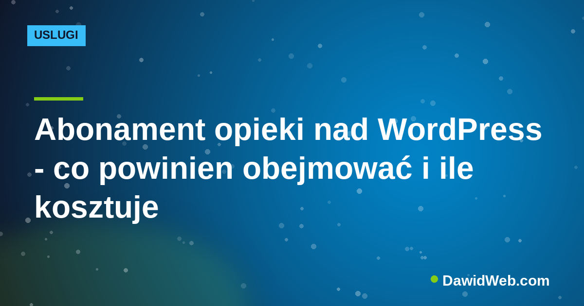 Abonament opieki nad WordPress - co powinien obejmować i ile kosztuje