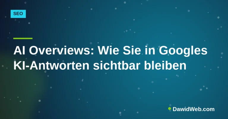 AI Overviews: Wie Sie in Googles KI-Antworten sichtbar bleiben
