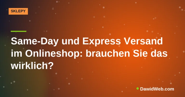 Same-Day und Express Versand im Onlineshop: brauchen Sie das wirklich?