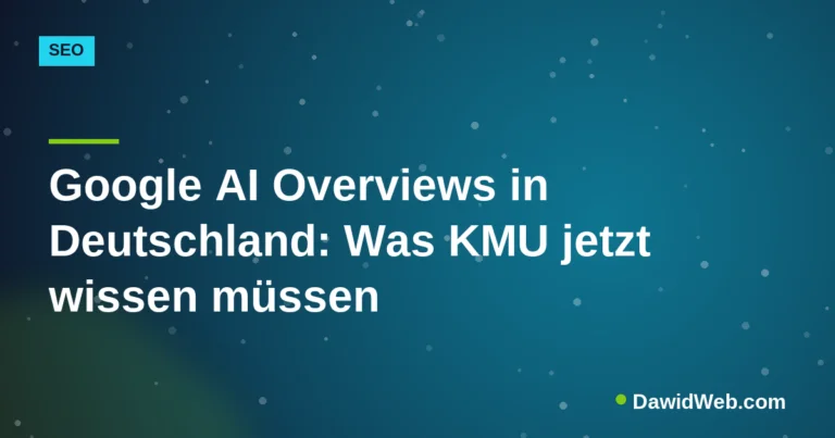 Coverbild: Google AI Overviews in Deutschland: Was KMU jetzt wissen müssen