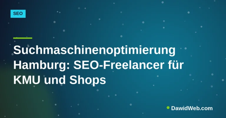 Coverbild: Suchmaschinenoptimierung Hamburg: SEO-Freelancer für KMU und Shops