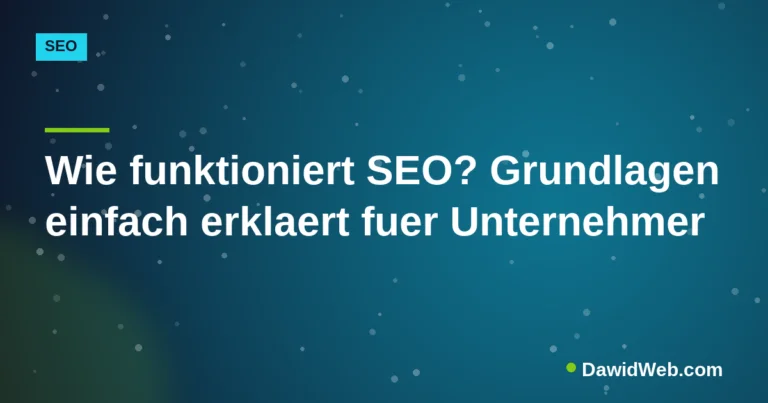 Coverbild: Wie funktioniert SEO? Grundlagen einfach erklaert fuer Unternehmer