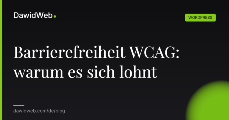 Barrierefreiheit WCAG warum es sich lohnt