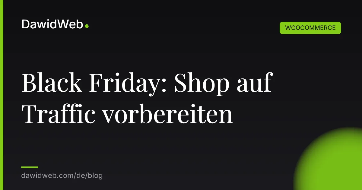 Black Friday: Shop auf Traffic vorbereiten