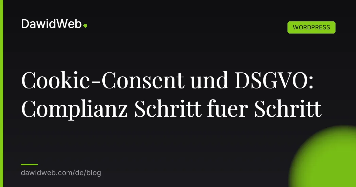 Cookie-Consent und DSGVO: Complianz Schritt fuer Schritt