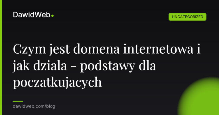 Okładka artykułu: Czym jest domena internetowa i jak dziala - podstawy dla poczatkujacych