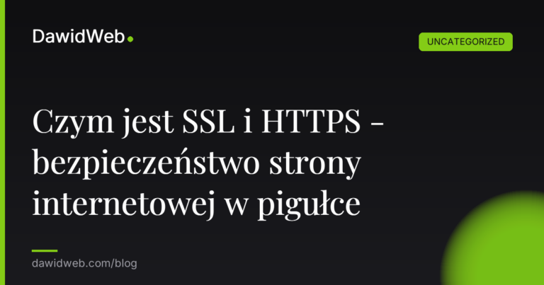 Okładka artykułu: Czym jest SSL i HTTPS - bezpieczeństwo strony internetowej w pigułce
