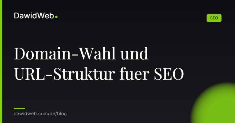 Domain-Wahl und URL-Struktur fuer SEO