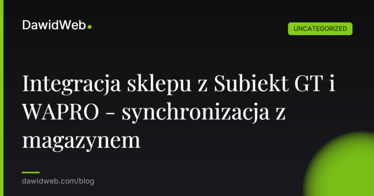 Okładka artykułu: Integracja sklepu z Subiekt GT i WAPRO - synchronizacja z magazynem