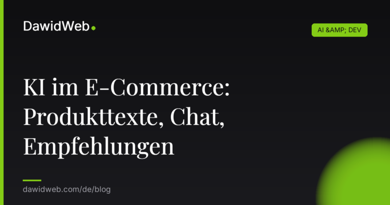KI im E Commerce Produkttexte Chat Empfehlungen