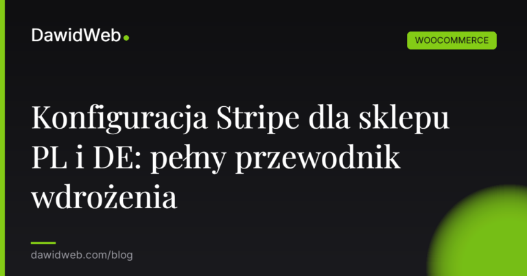 Konfiguracja Stripe dla sklepu PL i DE pelny przewodnik wdrozenia