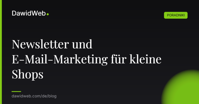 Newsletter und E Mail Marketing fur kleine Shops