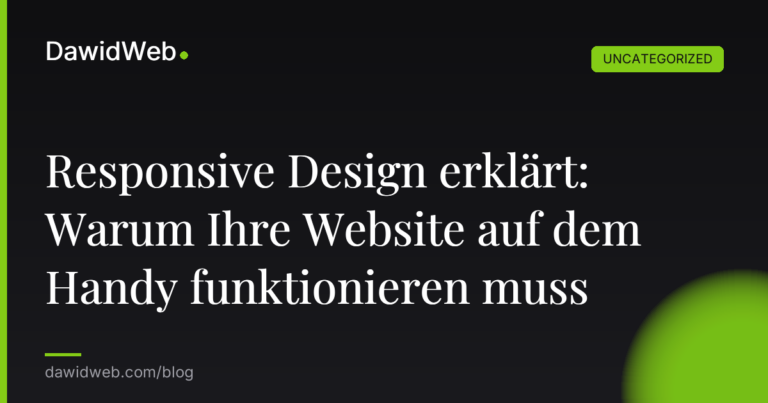 Okładka artykułu: Responsive Design erklärt: Warum Ihre Website auf dem Handy funktionieren muss