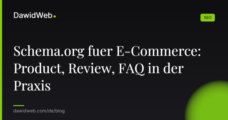 Schema.org fuer E Commerce Product Review FAQ in der Praxis
