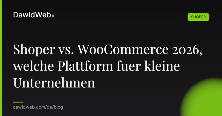 Shoper vs. WooCommerce 2026 welche Plattform fuer kleine Unternehmen