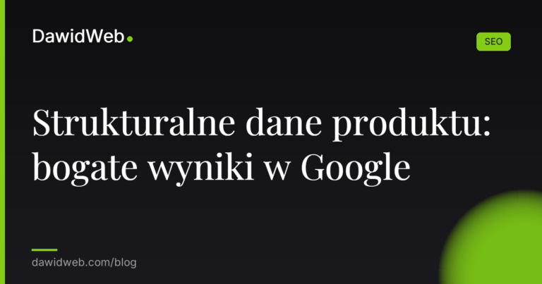 Strukturalne dane produktu bogate wyniki w Google