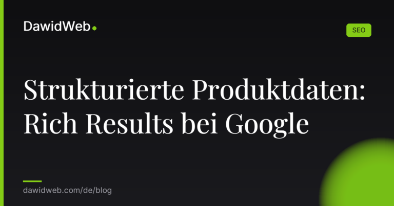 Strukturierte Produktdaten Rich Results bei Google