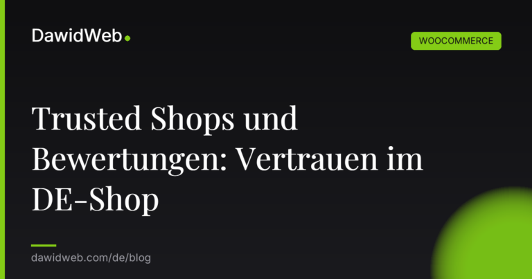 Trusted Shops und Bewertungen Vertrauen im DE Shop