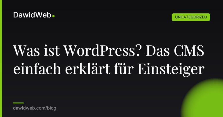 Okładka artykułu: Was ist WordPress? Das CMS einfach erklärt für Einsteiger