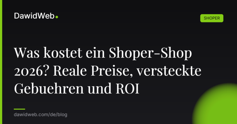 Was kostet ein Shoper Shop 2026 Reale Preise versteckte Gebuehren und ROI