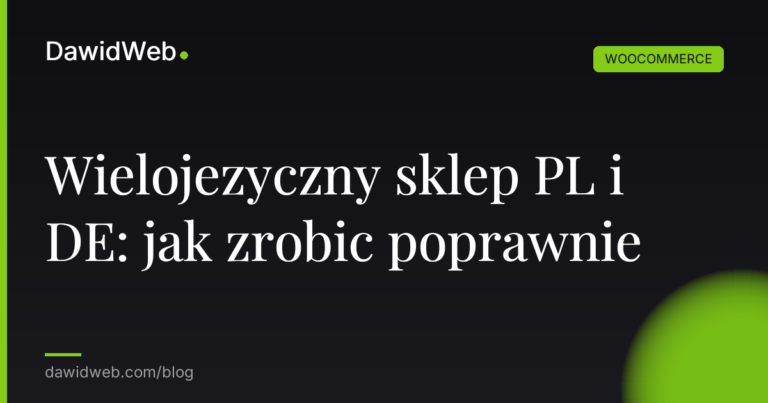 Wielojezyczny sklep PL i DE jak zrobic poprawnie