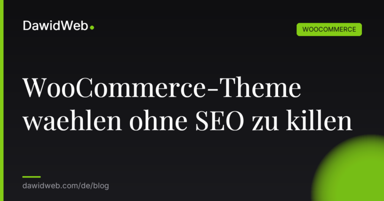 WooCommerce Theme waehlen ohne SEO zu killen