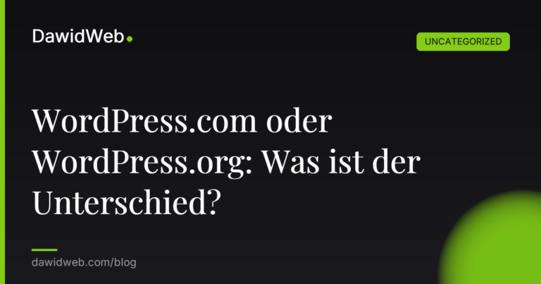 Okładka artykułu: WordPress.com oder WordPress.org: Was ist der Unterschied?