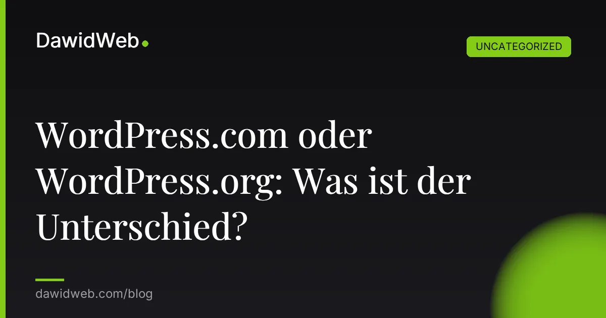 WordPress.com oder WordPress.org: Was ist der Unterschied?