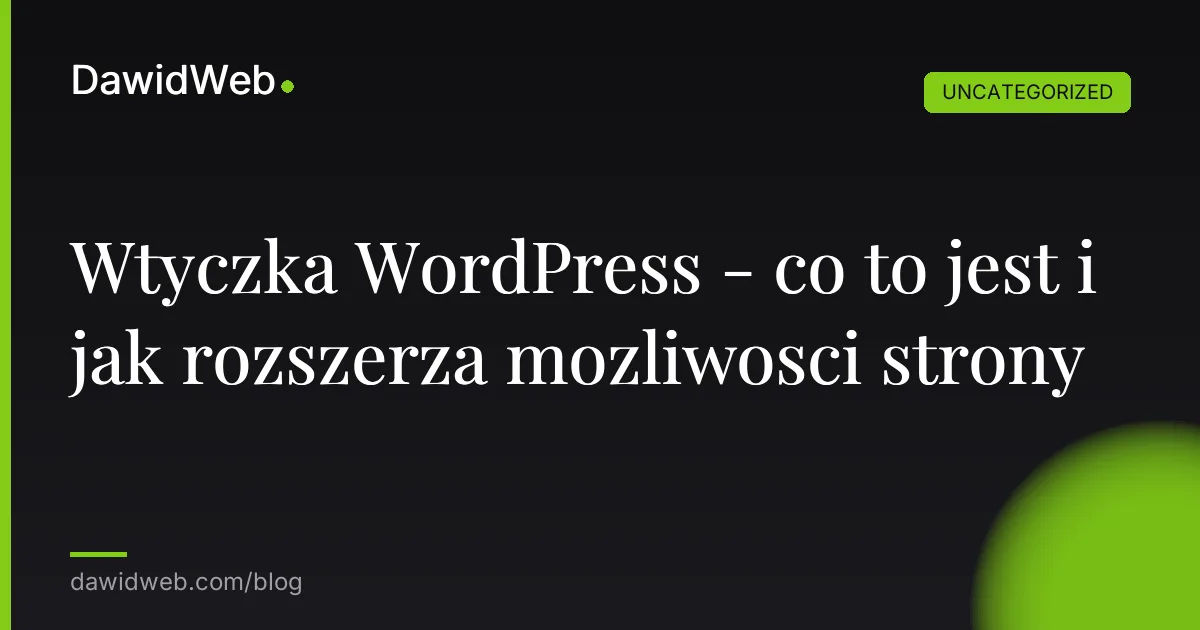 Wtyczka WordPress - co to jest i jak rozszerza mozliwosci strony